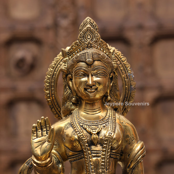 26" Handcrafted Brass Radha Krishna Idol Pair