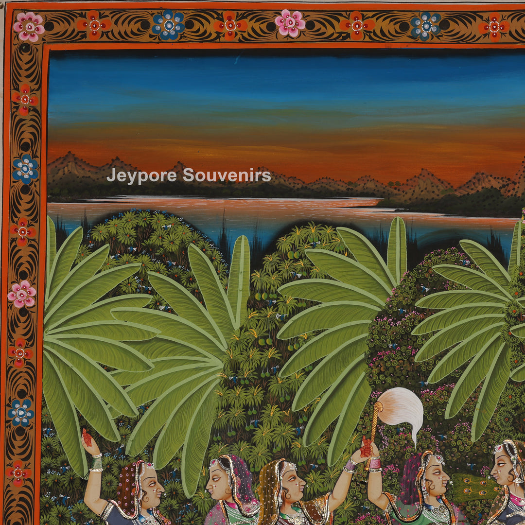 Shrinathji Divine Leela – Hand-Painted Pichwai