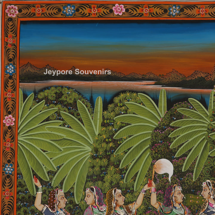 Shrinathji Divine Leela – Hand-Painted Pichwai
