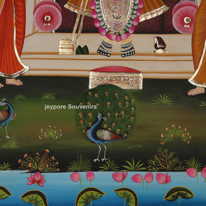 Shrinathji Divine Leela – Hand-Painted Pichwai