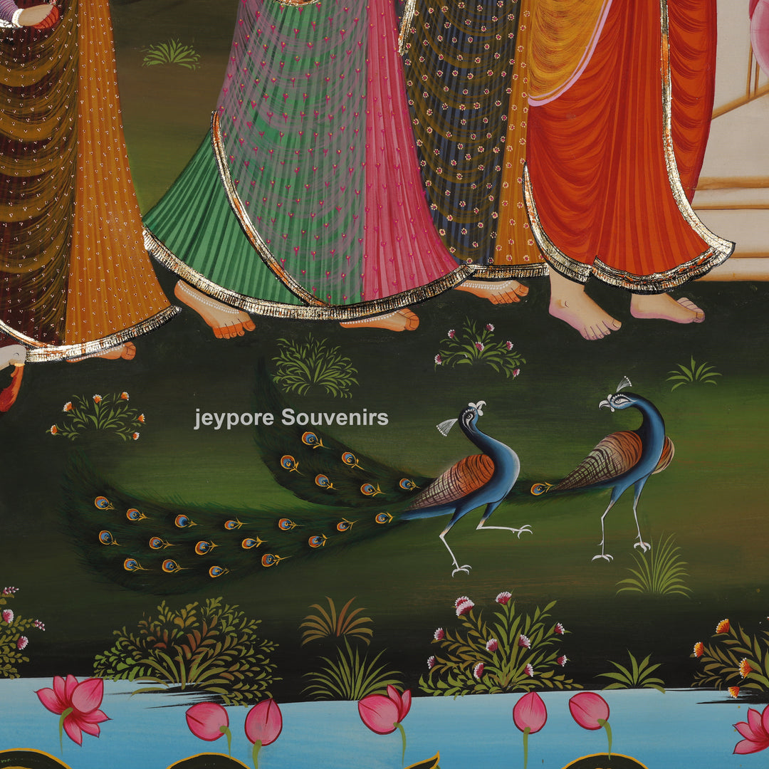 Shrinathji Divine Leela – Hand-Painted Pichwai