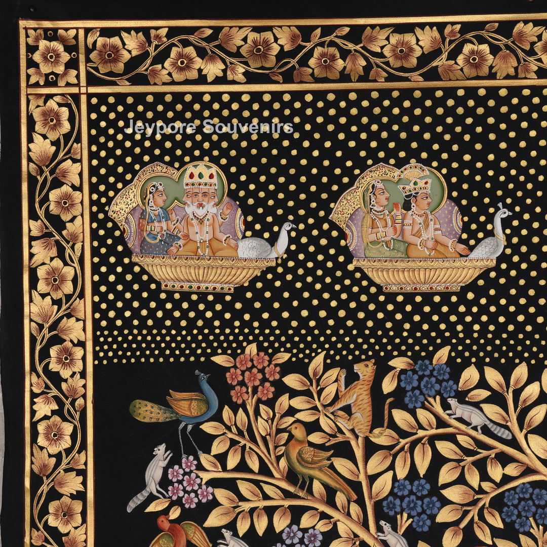 Krishna playing flute - Pichwai