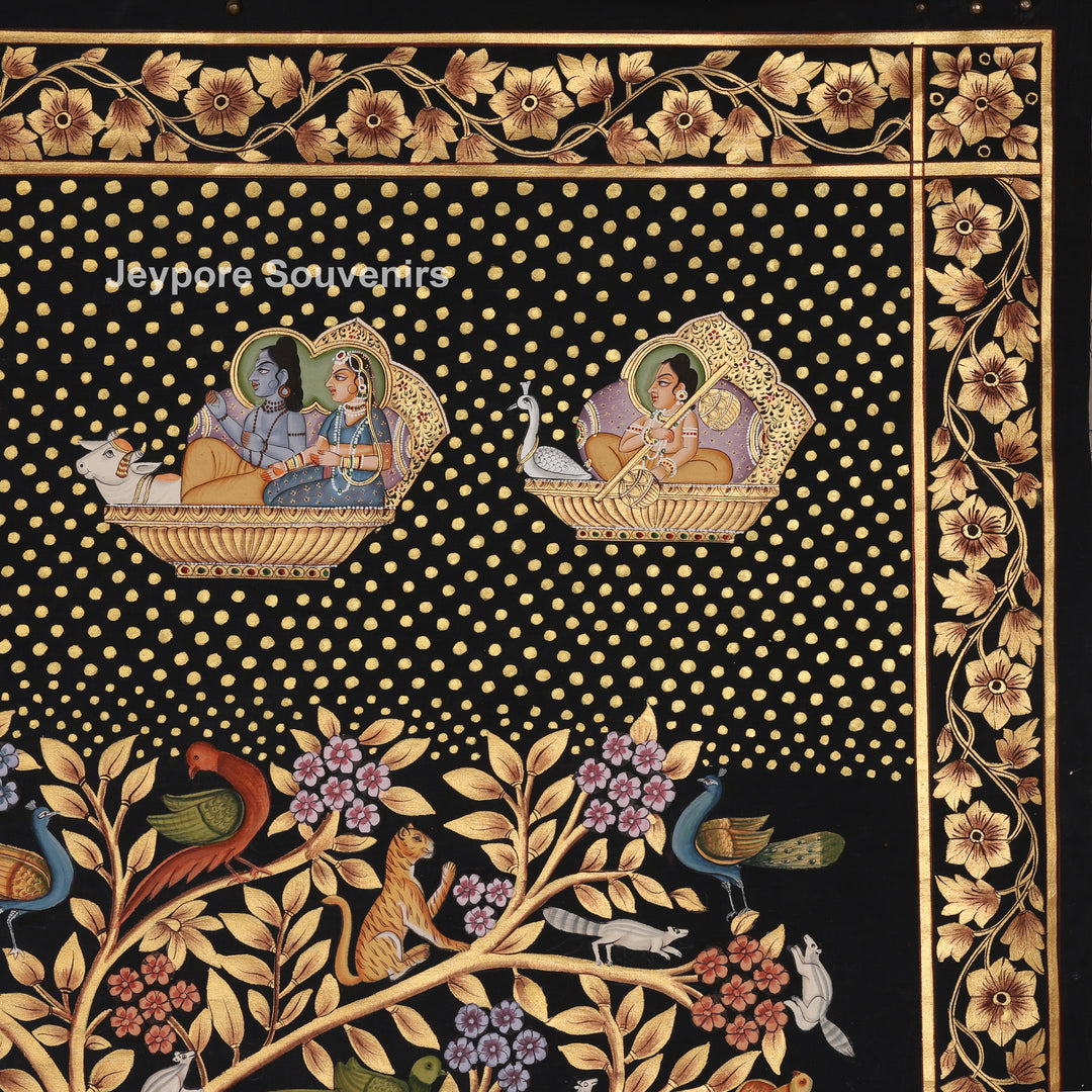 Krishna playing flute - Pichwai