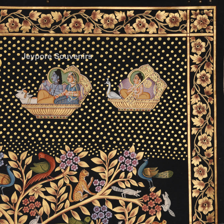 Krishna playing flute - Pichwai