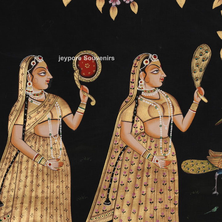 Krishna playing flute - Pichwai