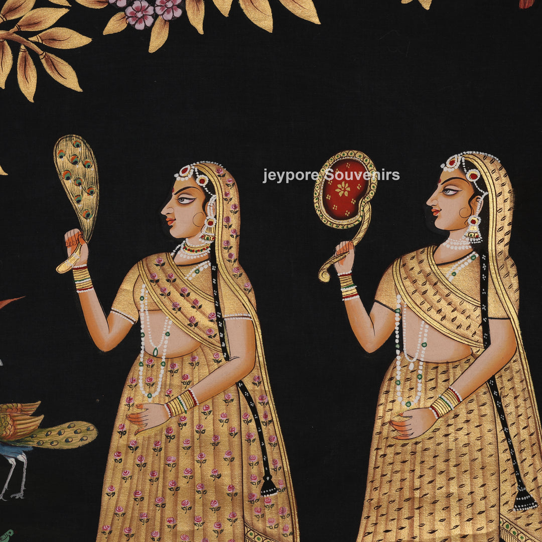 Krishna playing flute - Pichwai