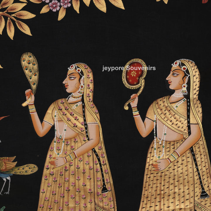 Krishna playing flute - Pichwai