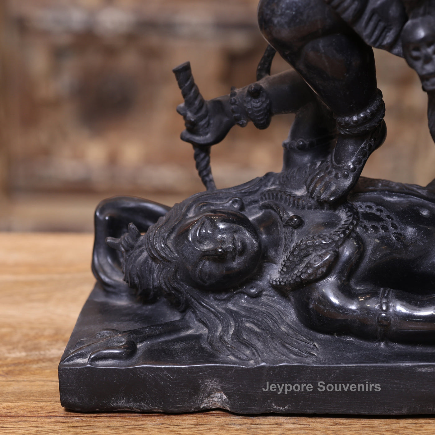 18" Black Marble Handcrafted Goddess Kali Idol