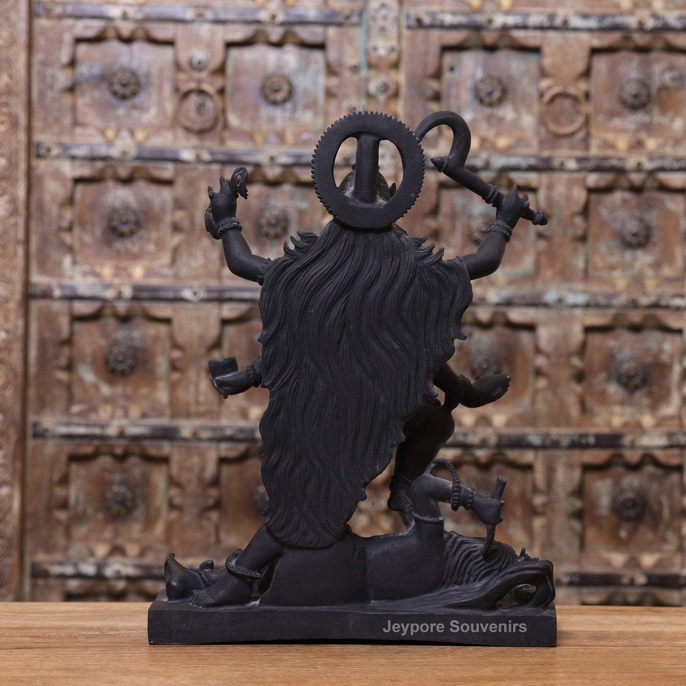 18" Black Marble Handcrafted Goddess Kali Idol