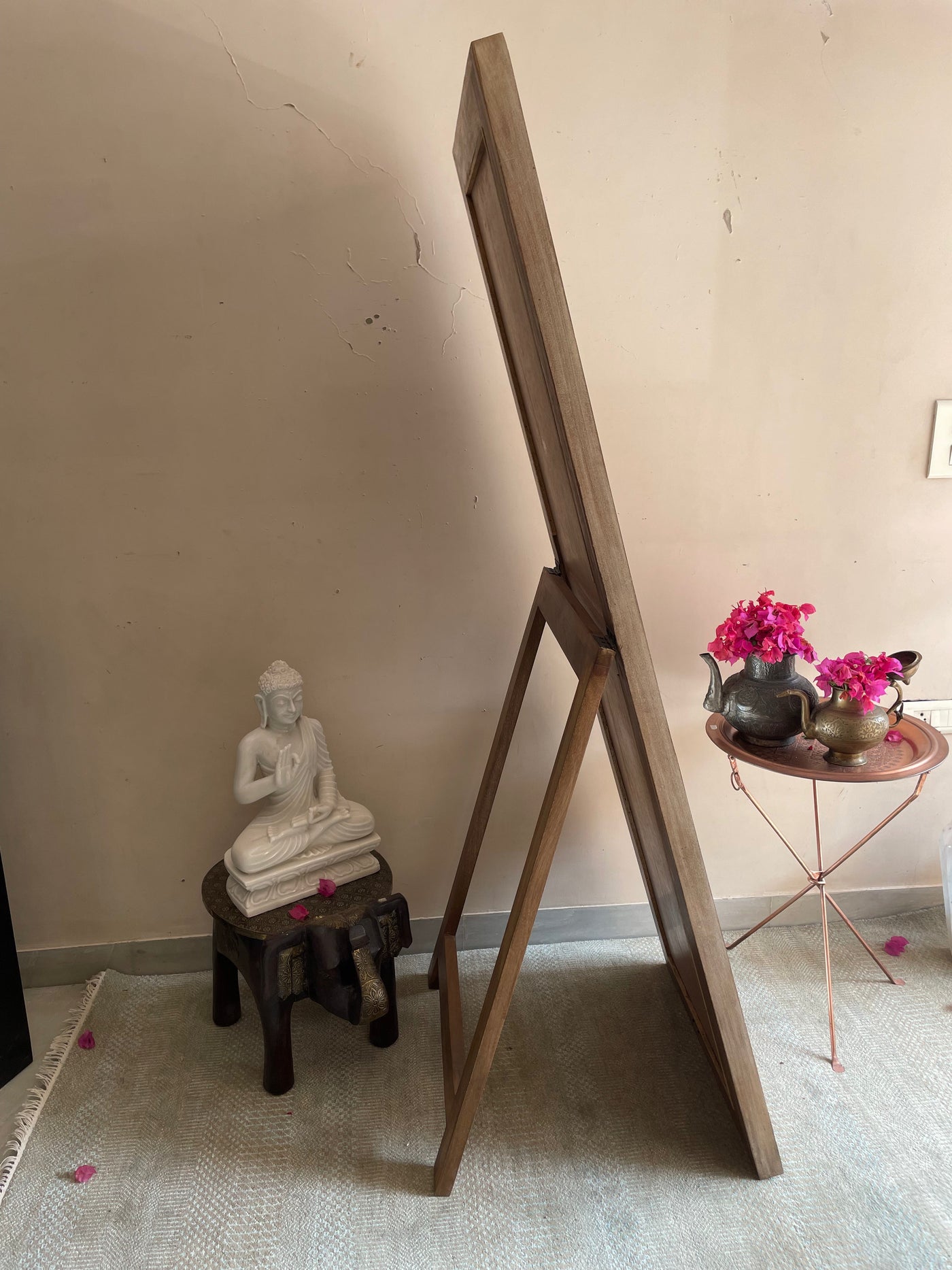 Hand carved Long standing Vanity wooden Mirror frame