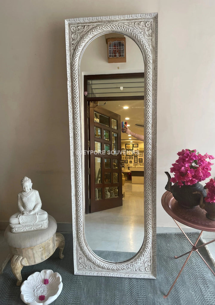 Hand carved Long standing Vanity wooden Mirror frame