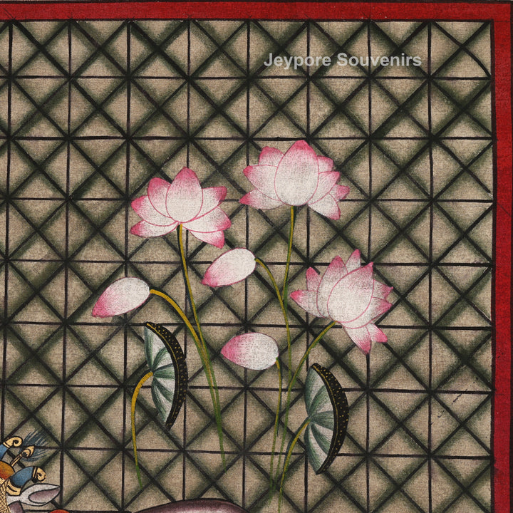 Handcrafted Pichwai Cow Painting on Cotton Cloth
