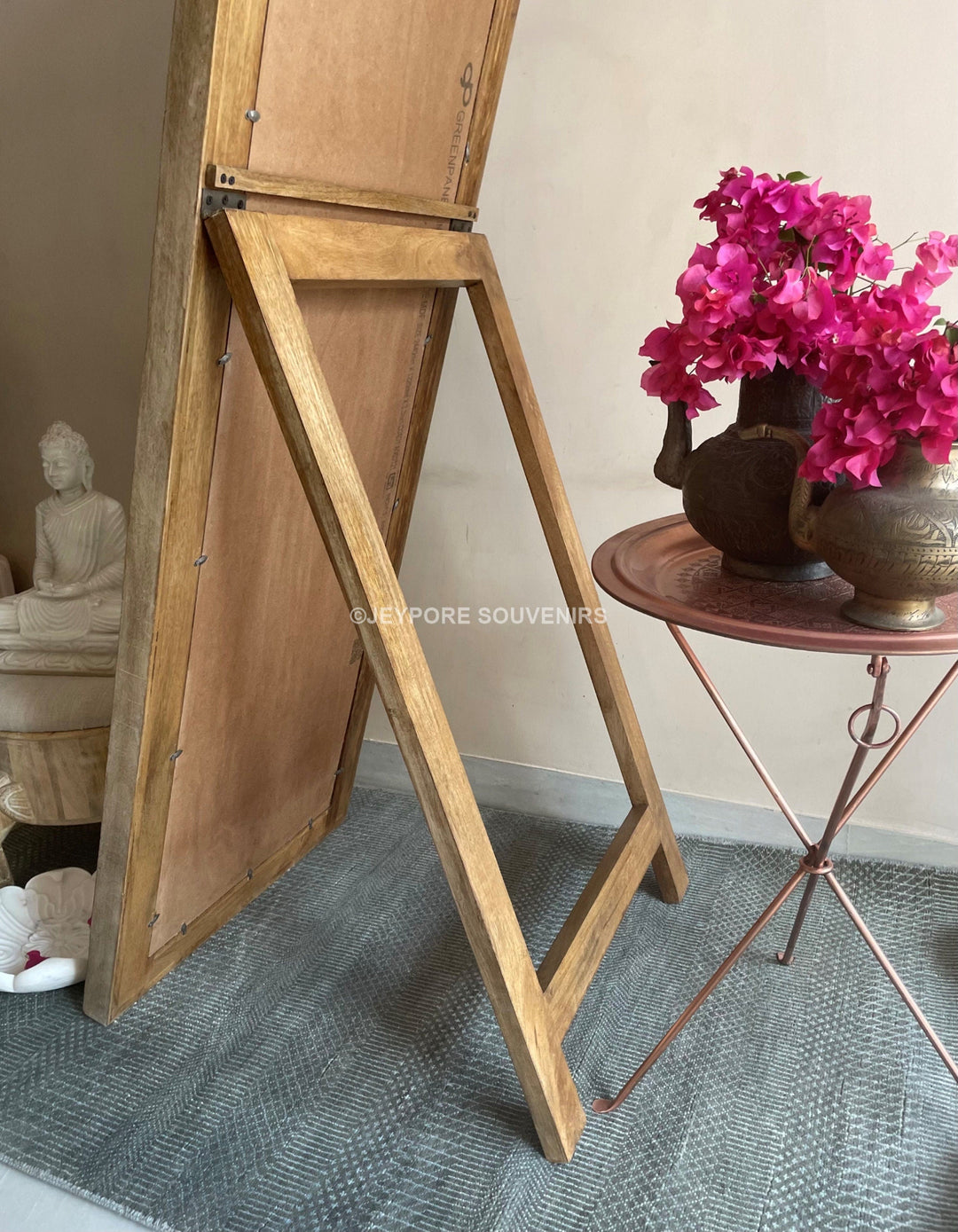 Hand carved Long standing Vanity wooden Mirror frame