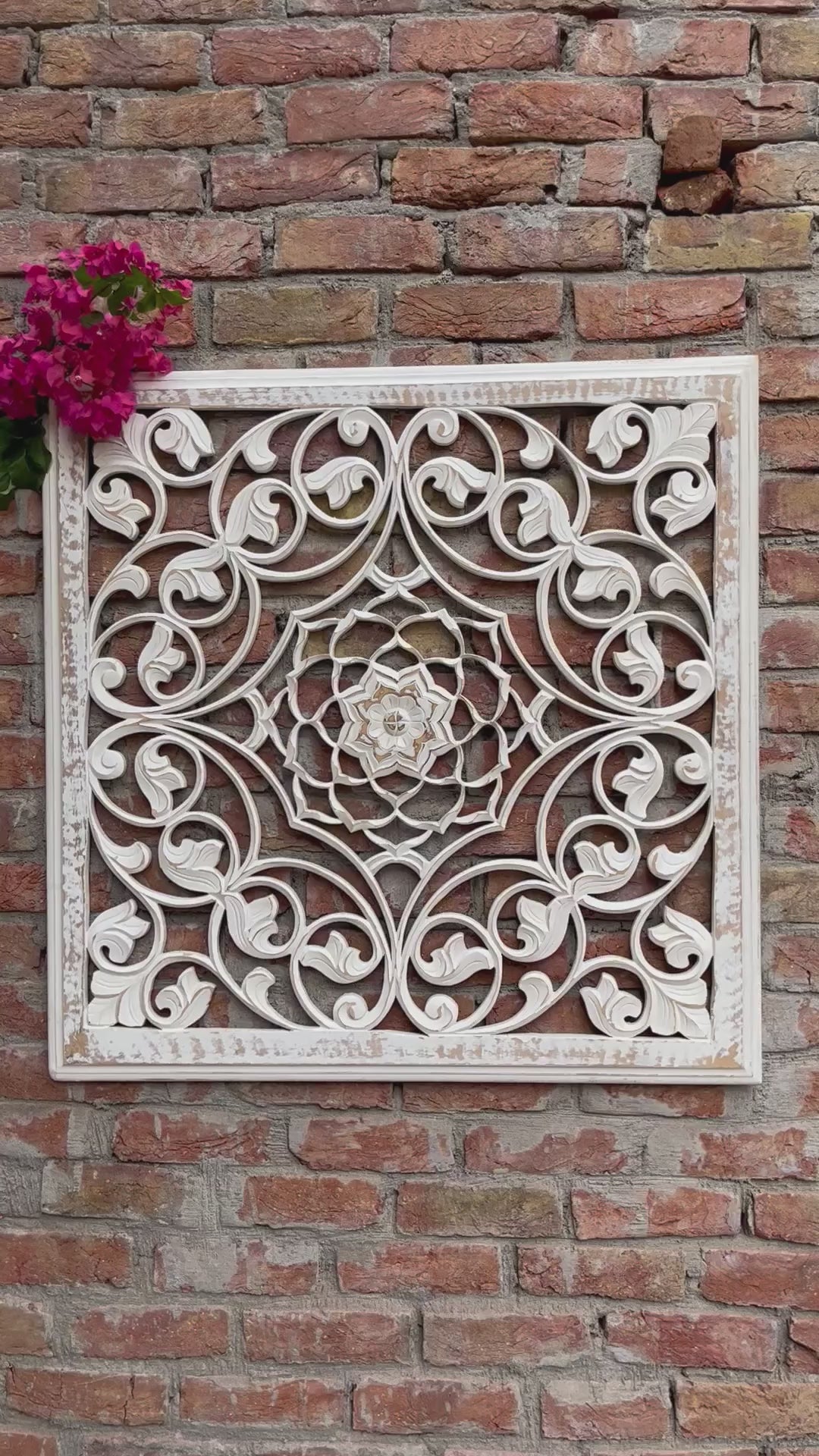 Wooden hand carved Wall Panel