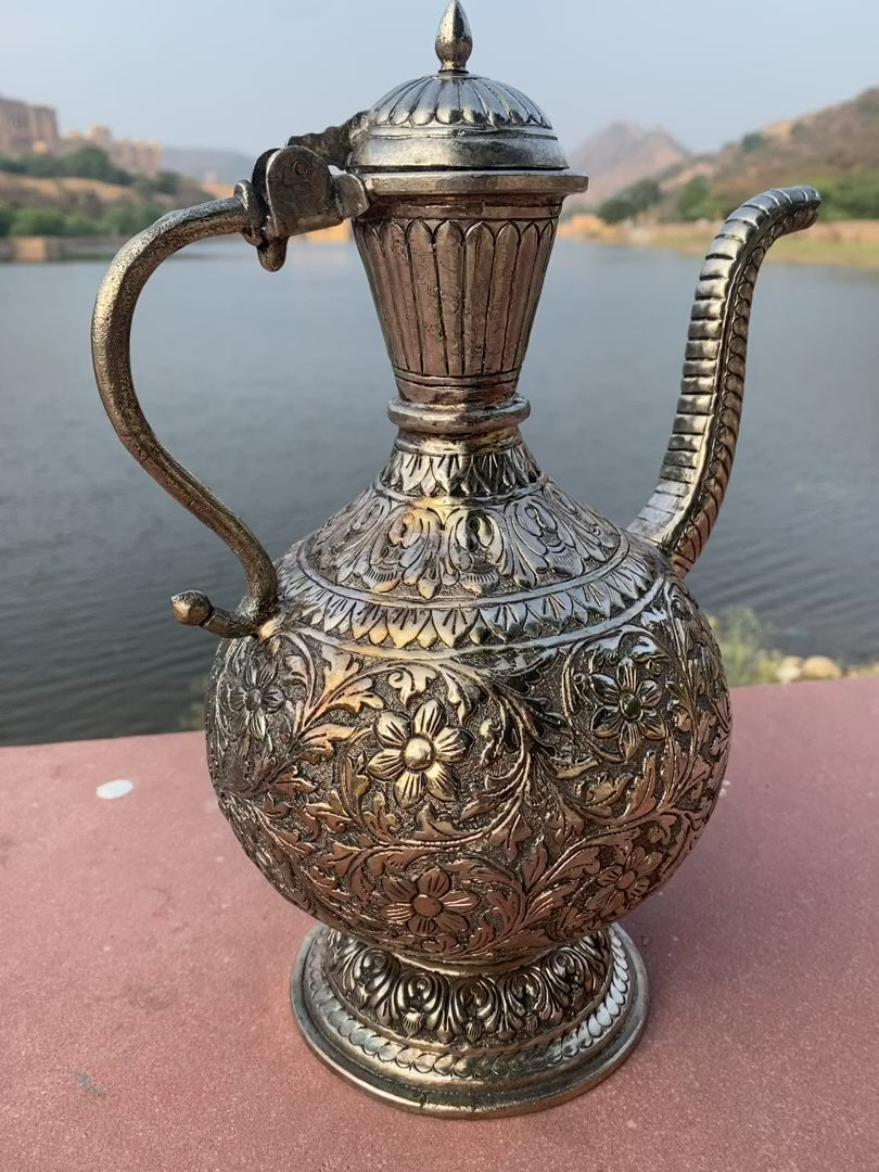 Antique German Silver Pitcher