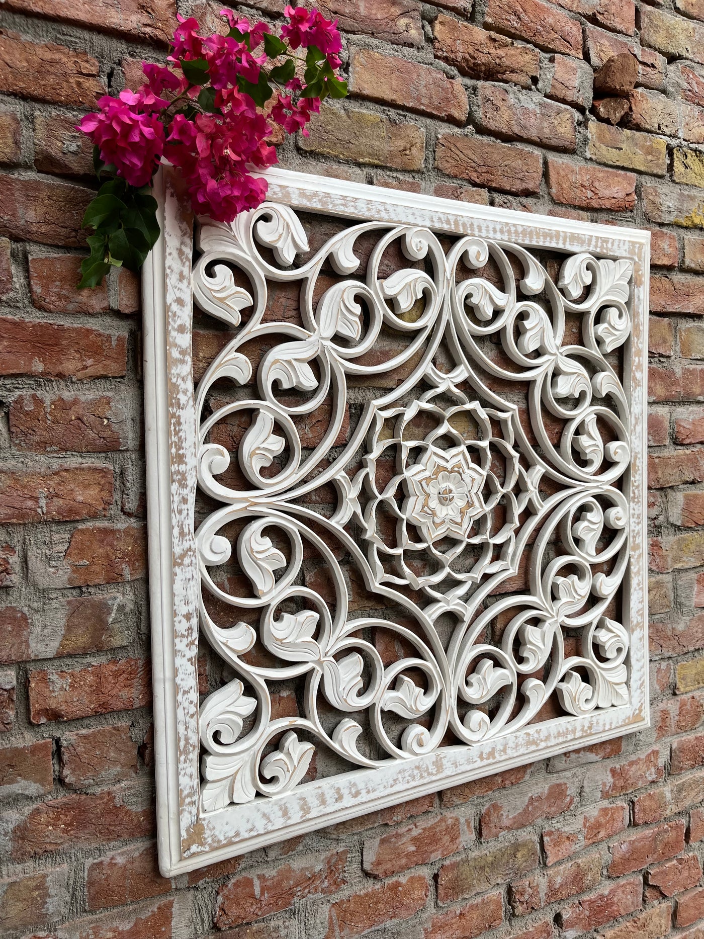 Wooden hand carved Wall Panel