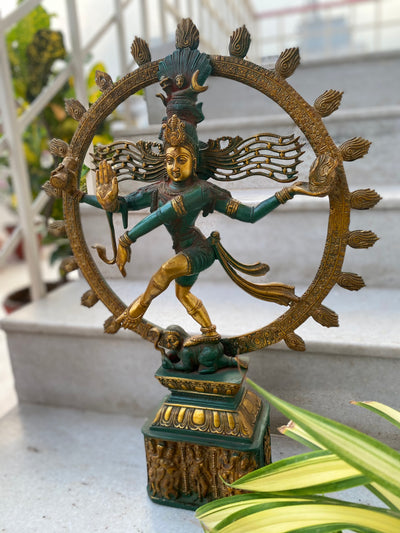 24 inches Handcrafted Dancing Natraj Statue in Brass