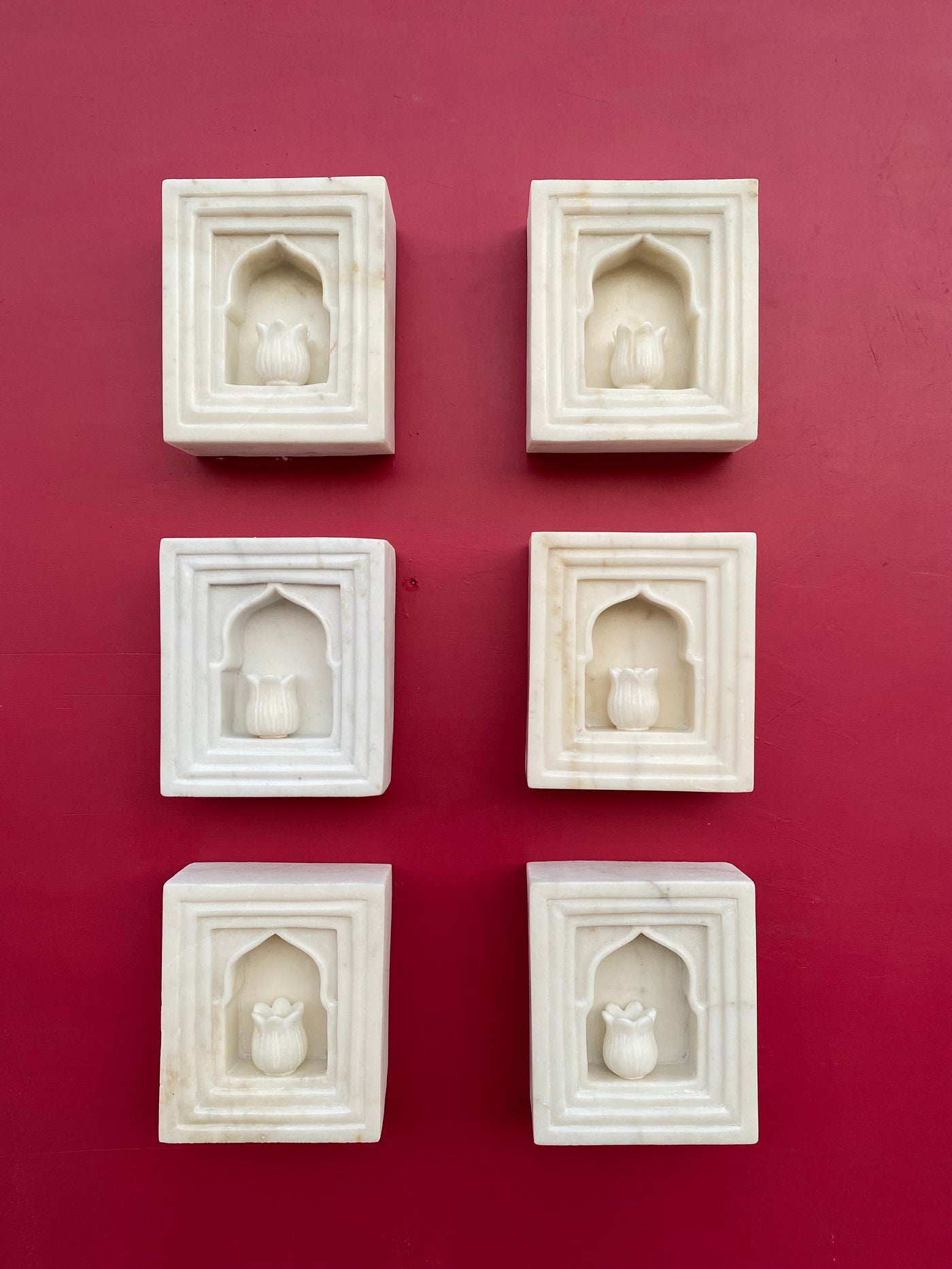 Single Marble Wall Niche | Wall Jharokha | Candle holder