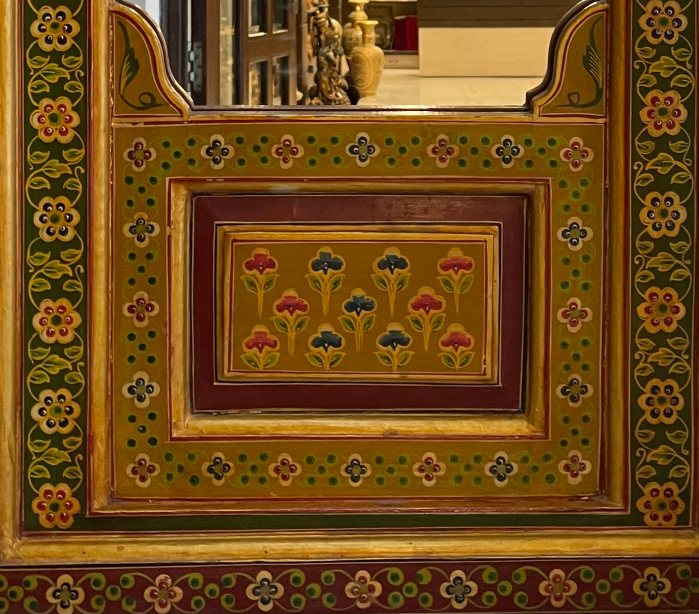 Hand painted Jharokha Frame with mirror