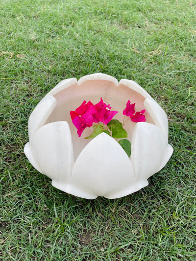 Lotus Shaped Marble Urli