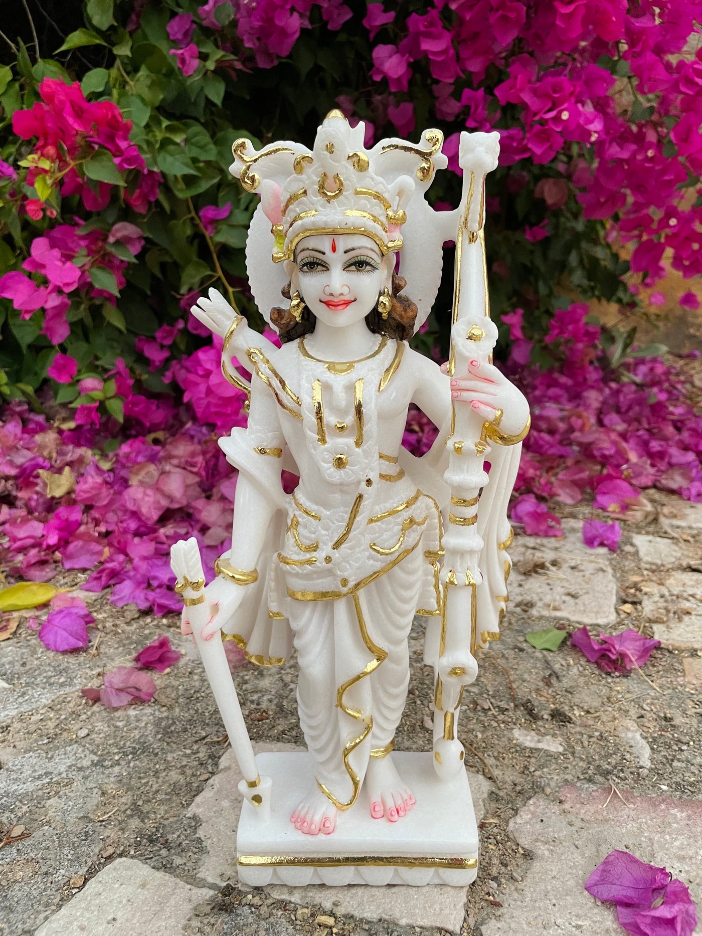 Majestic 15 inches Ram Darbar Statue in Marble