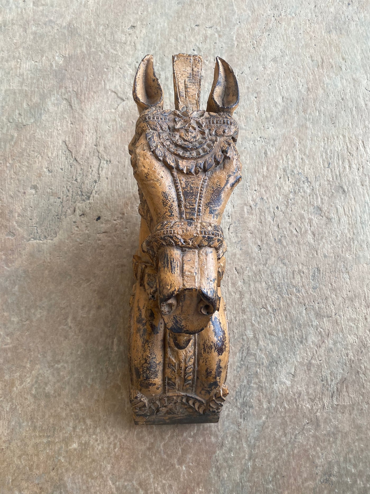 Wooden Hand carved Horse head