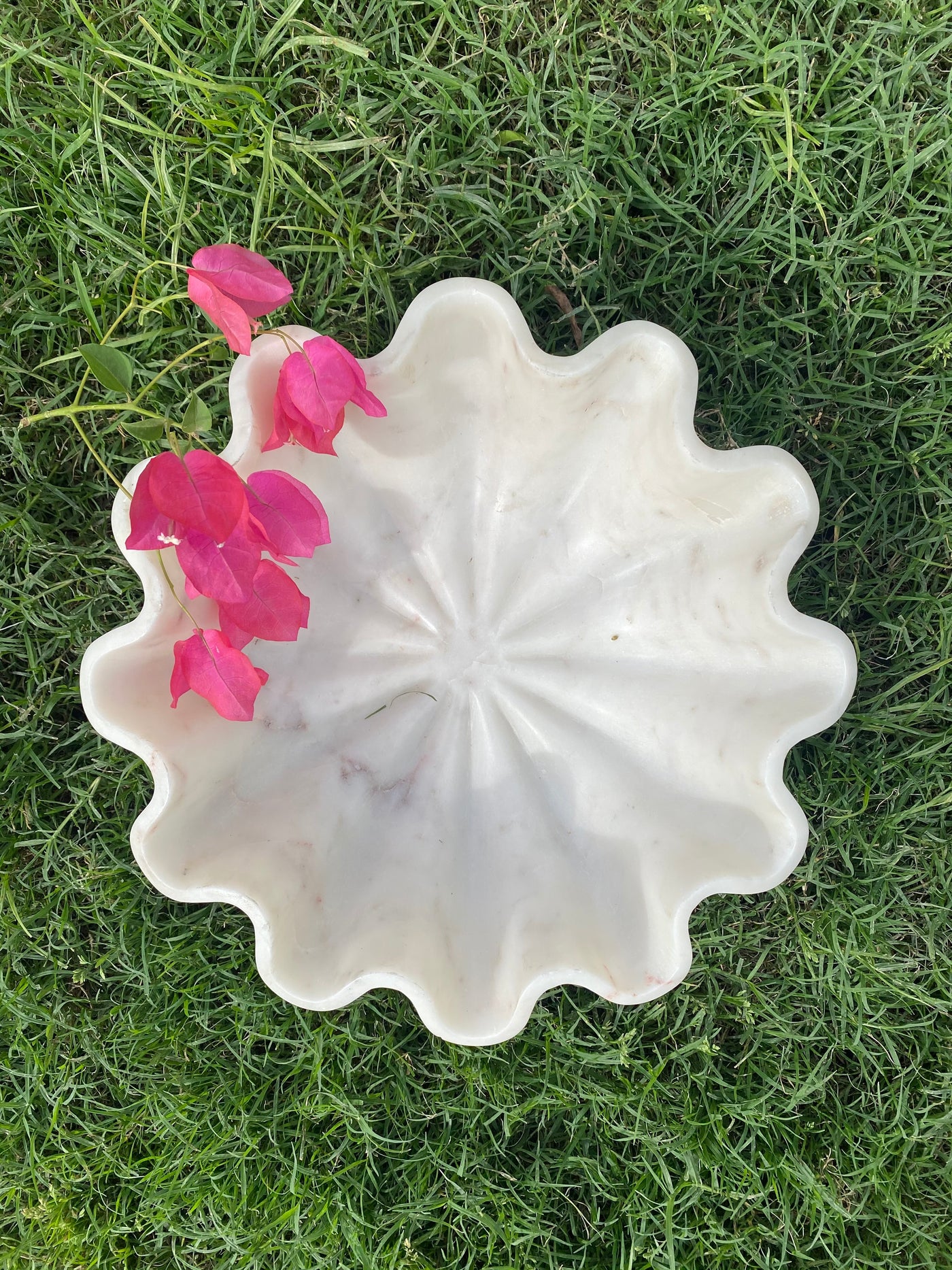 Blossom Shaped Marble Urli/Bowl