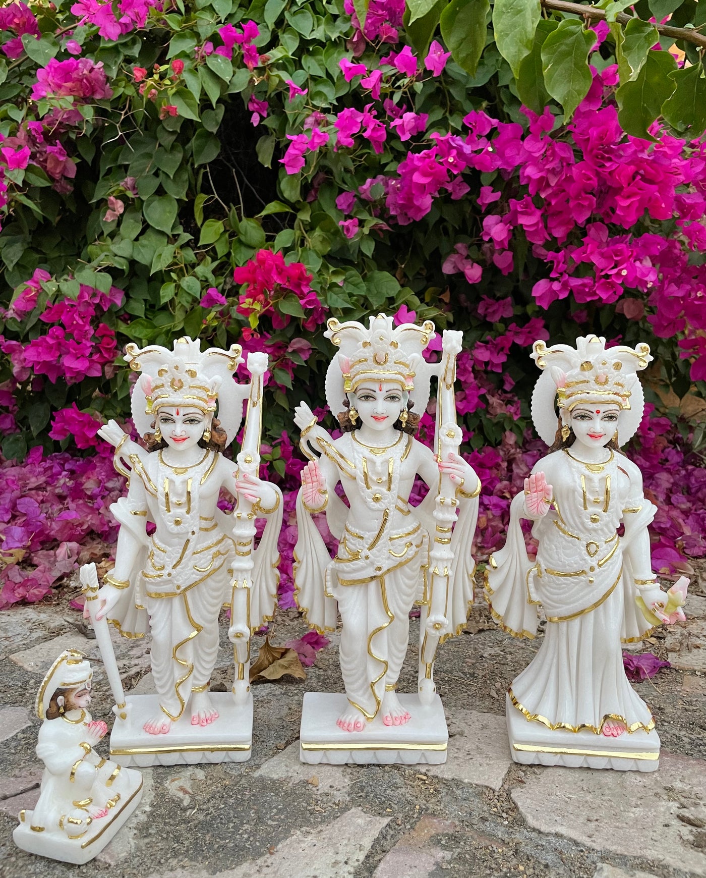 Majestic 15 inches Ram Darbar Statue in Marble