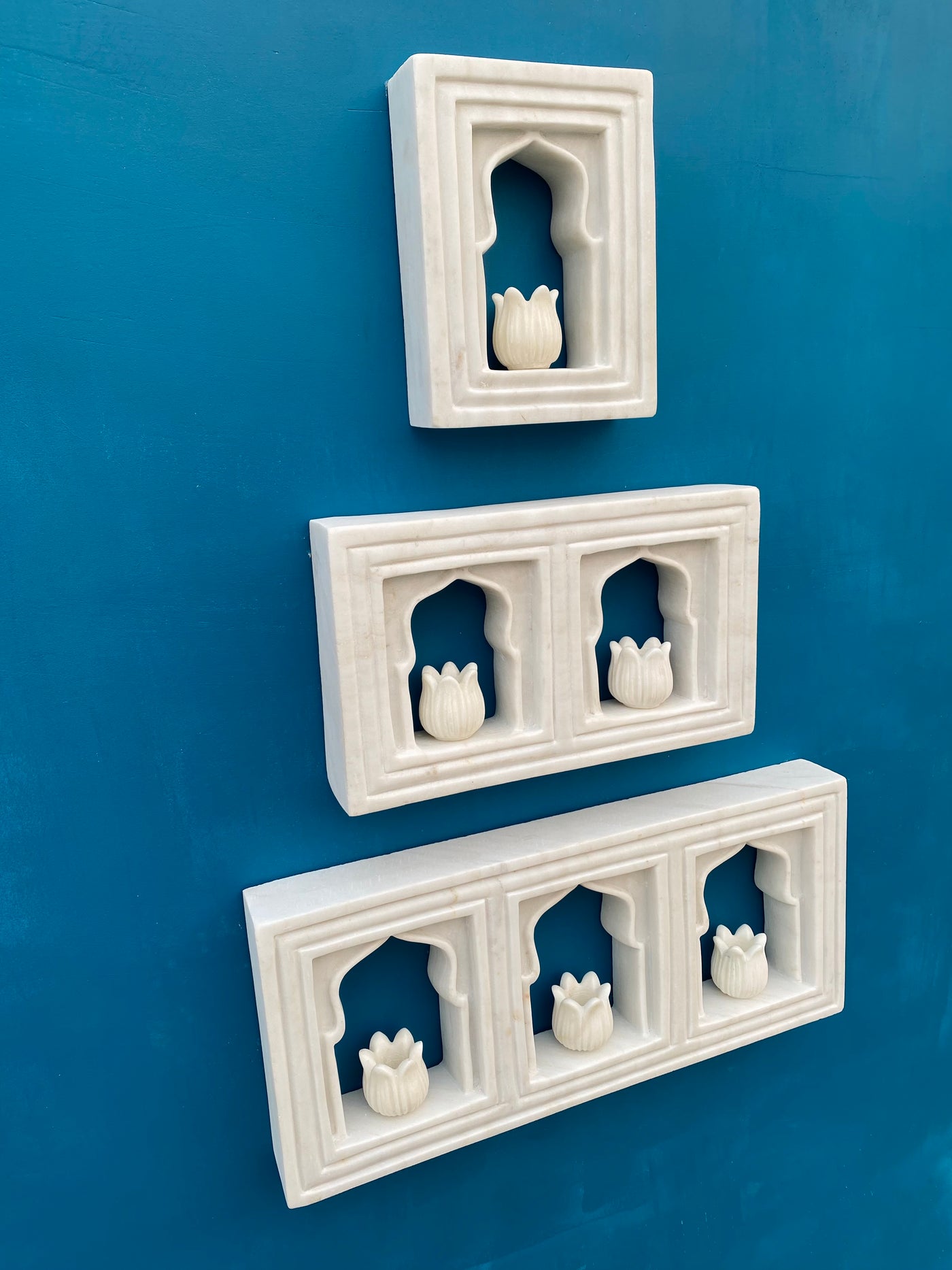 Marble Wall Niche | Wall Jharokha | Candle holder