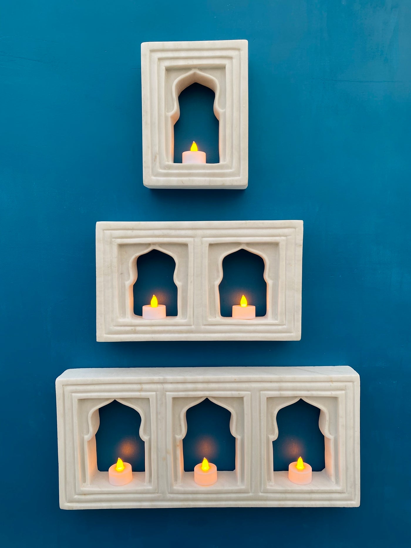 Marble Wall Niche | Wall Jharokha | Candle holder