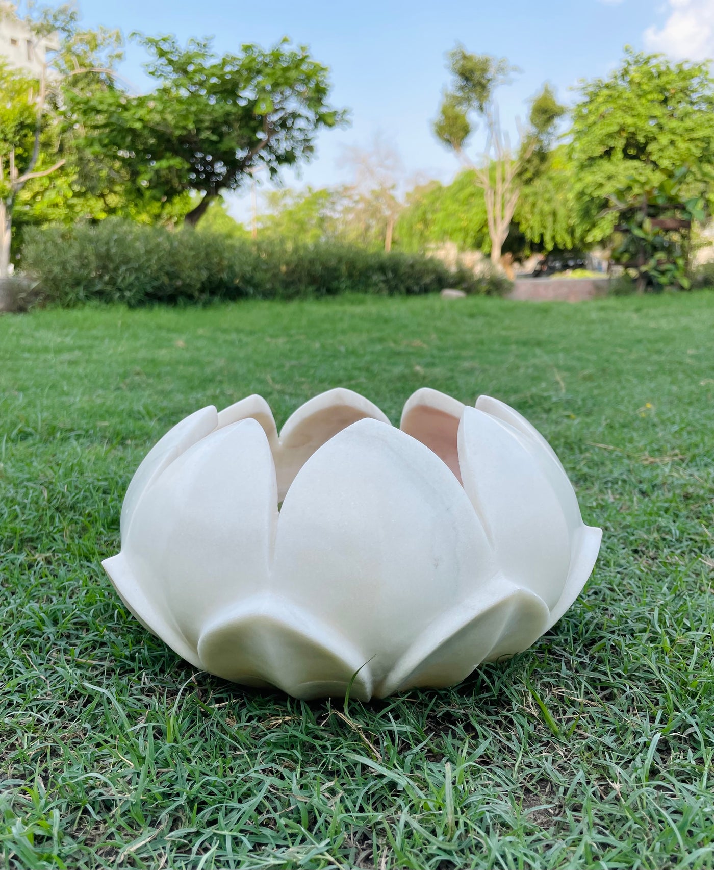 Lotus Shaped Marble Urli