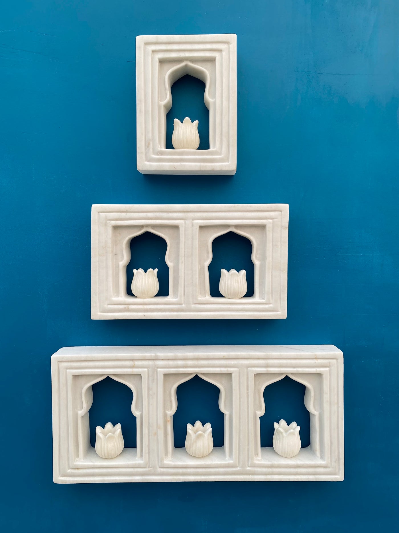 Marble Wall Niche | Wall Jharokha | Candle holder