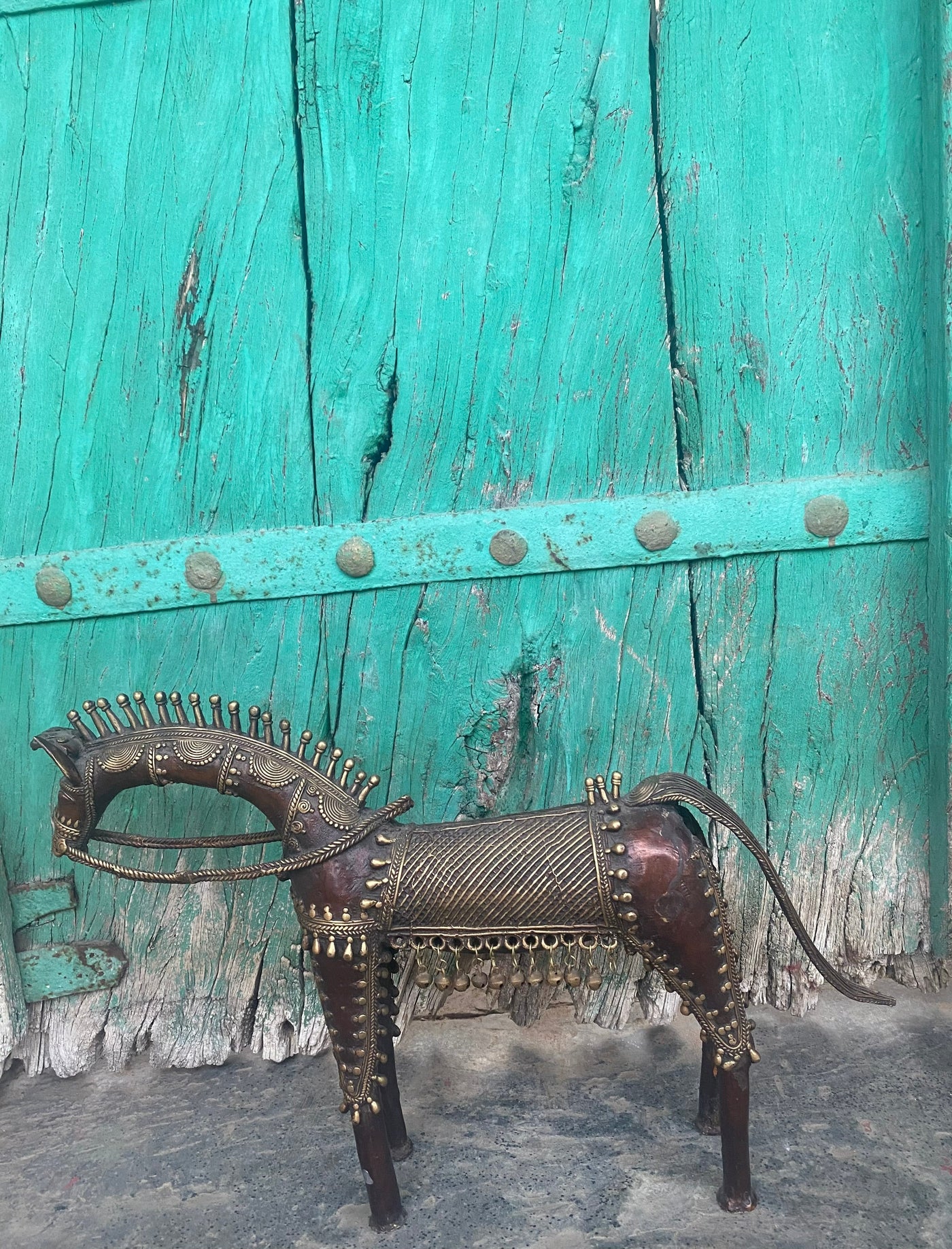 Antique Brass Dhokra Horse