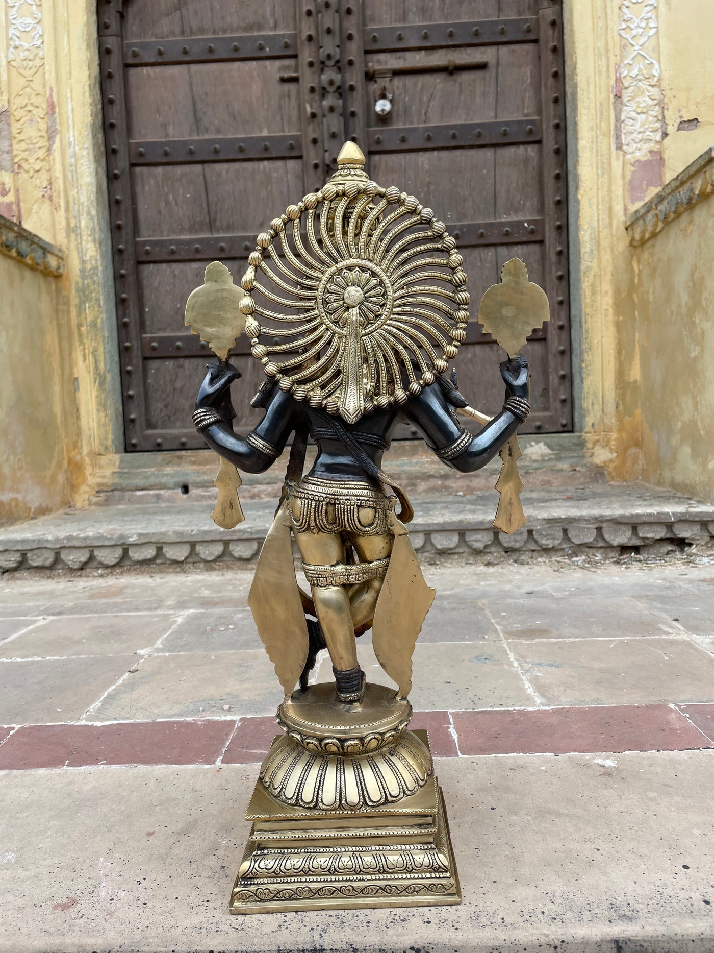 24 inches Handcrafted Lord Krishna Solid Brass Statue